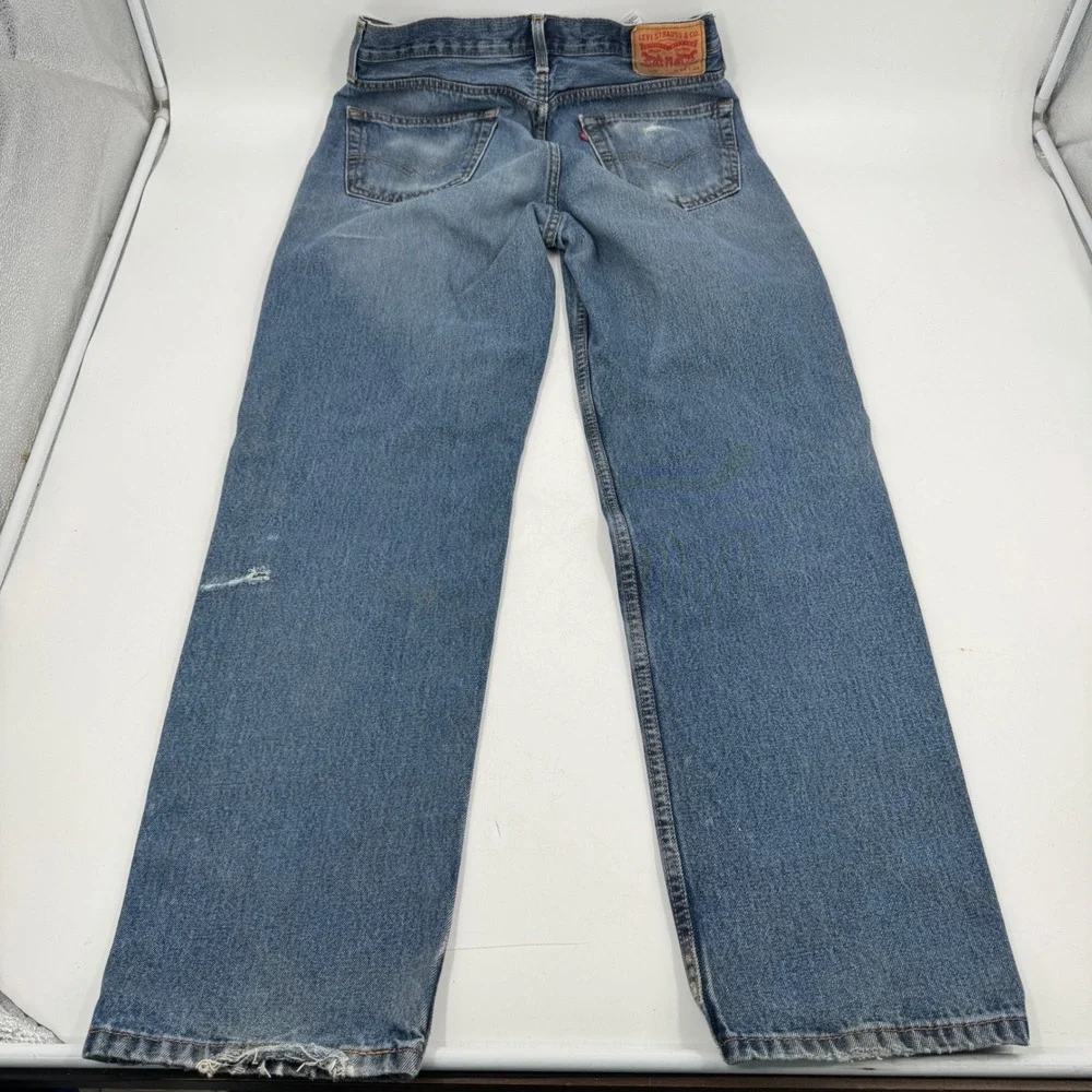 Levi's 550 Mens Jeans Medium Wash Button Fly‎ Straight Leg 33x34